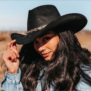 Freebird Jones Black Western Hat NEW